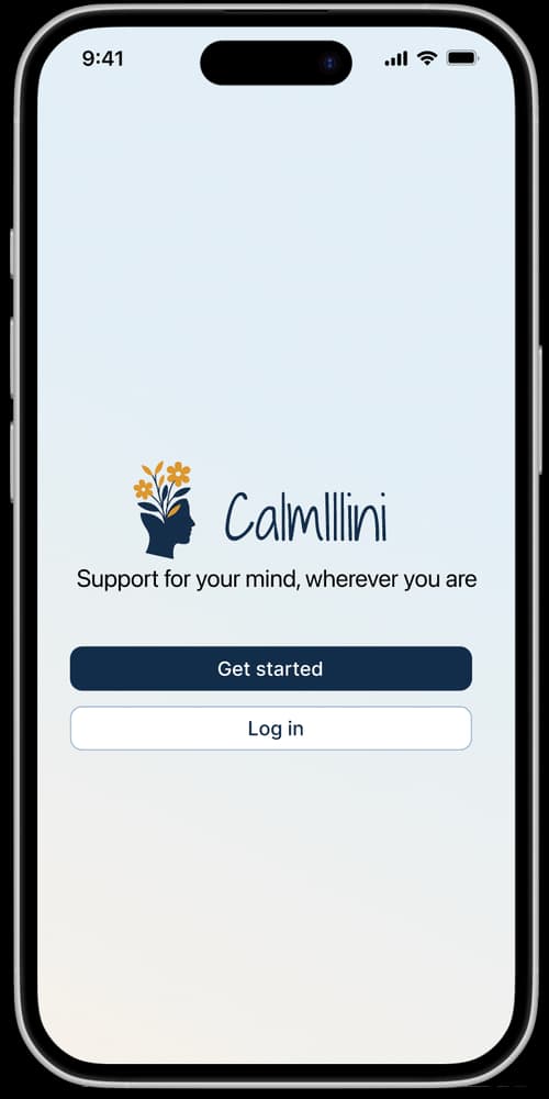 CalmIllini Welcome Screen
