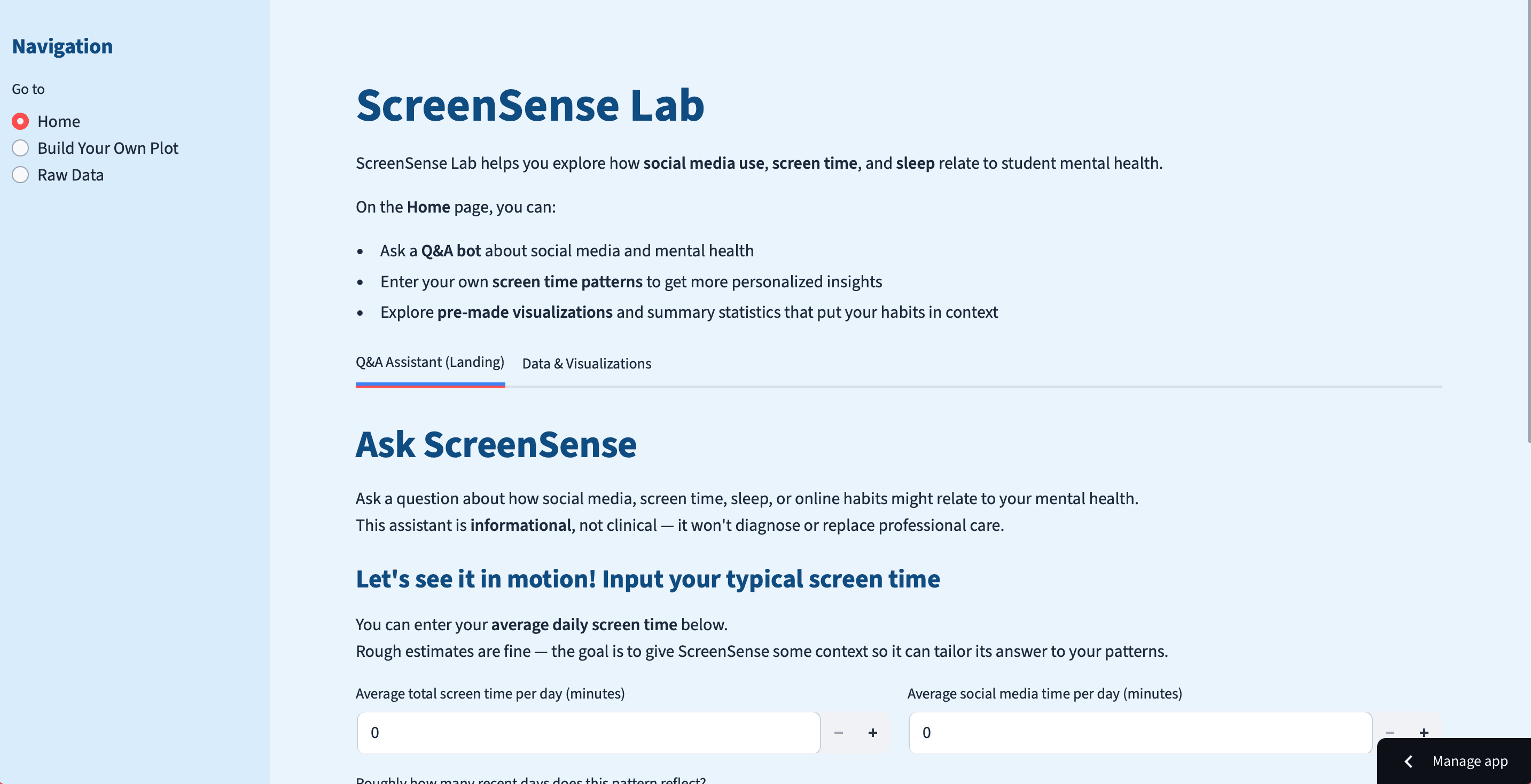 ScreenSense Lab